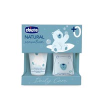 Chicco Set Limpiador Cuerpo y Cabello Natural Sensation 200ml + Crema Corporal 150ml-1