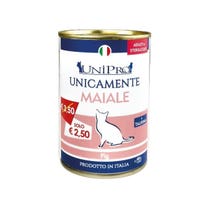Unipro Unicamente Maiale Cibo Umido Gatti Adulti Barattolo 400g-1