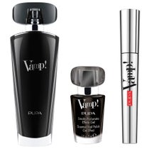 Pupa Kit Vamp Black Eau De Parfum 50ml + Mascara 9ml + Perfumed Nail Polish Effect Gel 9ml-1