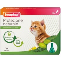 Beaphar Natural Protection Spot On Pesticide Kitten 3 Pipettes Of 0.4ml-1
