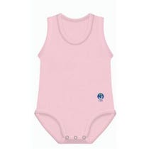 J Bimbi Body Sans Manches Bébé En Coton Bio 0-36 Mois Rose-1