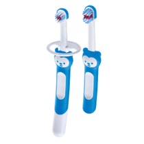 Mam Learn To Brush Set 2 Brosses à Dents Pour Bébé 5 Mois+-1
