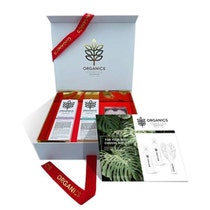 Organics Cosmetics Wellness Set Body Milk 250ml + Bath Shower 250ml + Brush-1