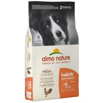 Almo Nature Holistic Maintenance Chicken Kibbles for Adult Dogs Medium Size 12kg Bag-1