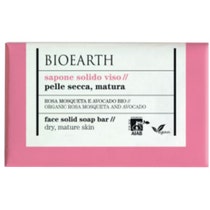 Bioearth Face Solid Soap Rosehip / Avocado Bio Dry / Mature Skin 150g-2