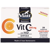 Mat Vitamine C 500 Avec Vit D 20 Comprimés-1