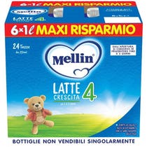 Mellin 4 Latte Di Crescita Liquido 6x1000ml 24Mesi+-2