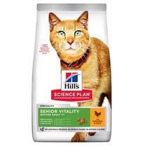 Hill's Science Plan Senior Vitality Adult 7+ Crocchette Per Gatti Con Pollo E Riso 1,5Kg-1