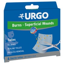 Urgo Quemaduras Superficiales Gasas Esteriles 8x8cm 4 Piezas-1
