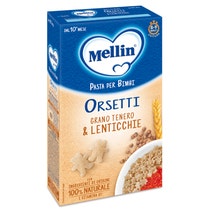 Mellin Pasta Orsetti Gran Tender Y Lentejas Para Bebes 10 Meses + 280g-1