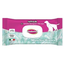 Inodorina Toallitas Limpiadoras de Almizcle Blanco para Perros y Gatos 40 Piezas-2