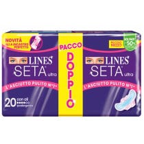 Lines Seta Ultra New Avec Ailes Bipack 20 Serviettes Hygiéniques-1