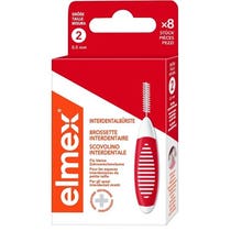 Elmex Cepillo Interdental Rojo Cepillos Interdentales 0,5mm 8 Piezas-2