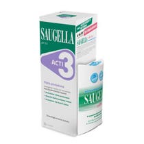 Saugella Acti3 Limpiador Íntimo 250ml + 3 Tampones-2