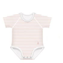 Children's Bodysuit 0-36M In Bamboo 4 Seasons Peach Stripes-2