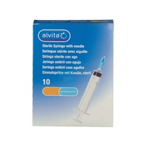 Jeringa 2,5ml Alvita G23 Aguja 10 Piezas-2