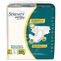 Serenity Soft Dry Sensitive Diaper Culotte Taille Extra L 15 Pièces-2