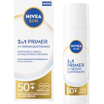 Nivea Sun 2In1 Primer Uv Serum Quotidiano Crema Viso Siero 30ml SPF50+-1