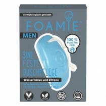 Foamie Men 3 En 1 Seas The Day Shampoing Solide, Gel Douche et Visage 80 g-1