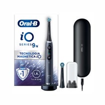 Oral-B Cepillo de Dientes Eléctrico Recargable iO 9N Negro, 2 Cabezales, 1 Estuche de Viaje Recargable, 1 Cepillo de Dientes-0