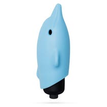 Vibromasseur de poche Crushing O-Pet Dolphin avec 10 boules vibrantes bleu-1