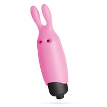 Crushious O-Pet Pocket Rabbit Vibromasseur avec 10 boules vibrantes Rose pastel-1