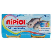 Nipiol Homogénéisé Saumon/Merlu/Légumes 2x80g 6Mois+-2