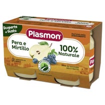 Plasmon Homogénéisé Poire/Myrtille 100% Naturel 2x104g-2