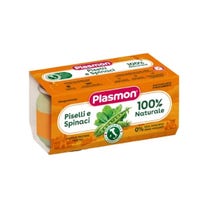Plasmon Homogénéisé Petits Pois et Épinards 6M + 2x80 g-1