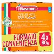 Plasmon Omogeneizzato Verdure Miste 4x80g 4 Mesi+-1
