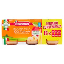 Plasmon Omogeneizzato Banana Mela 6x104g 4 Mesi+-2