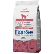 Monge Beef Monoprotein Croquettes Chats Adultes Sac Stérilisé 1,5 Kg-2