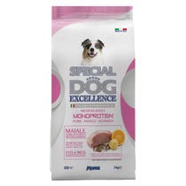 Special Dog Excellence Monoproteico Cibo Secco Maiale E Patate Per Cani Adulti Taglia Media 3kg-1