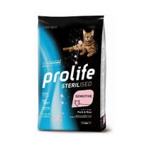 Prolife Sterilized Fresh Boneless Pork and Rice Dry Food for Adult Cats 7kg Bag-2