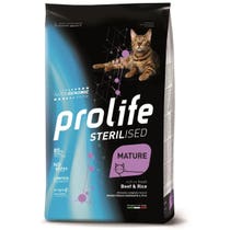 Prolife Sterilized Fresh Boneless Pork and Rice Dry Food for Elderly Cats 1.5kg Bag-2