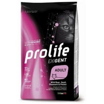 Prolife Exigent Boar Quail Pheasant and Potatoes Dry Food for Adult Cats 7kg Bag-2