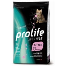 Prolife Lifestyle Salmon and Rice Dry Food for Kittens 7 Kg Bag-2