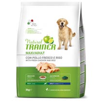 Natural Trainer Chicken / Rice / Spirulina Algae Croquettes For Adult Dogs Large Size Bag 3kg-3