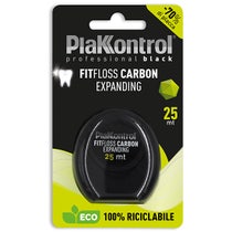 Plakkontrol Black Floss Fil Dentaire Blanchiment Action 25m-2