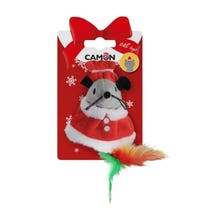 Juego Camon Mouse Con Vestido Navideño Para Gatos-3