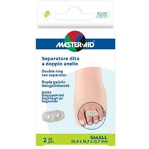 Master Aid Footcare Separador de dedos de doble martillo tamaño pequeño-1