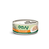 Oasy Wet Cat Pollo Con Formaggio Cibo Umido Naturale Gatti Adulti Lattina 70g-2