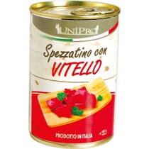 Unipro Spezzatino Con Vitello Cibo Umido Per Cani Adulti Barattolo 400g-1