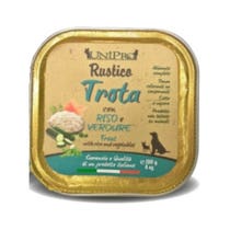 Unipro Rustico Cibo Umido Trota E Riso E Verdure Per Cani Vaschetta 100g-1