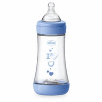 Chicco Baby Bottle Perfect 5 Light Blue Baby Bottle Medium Flow 240 ml 2 Months+-5