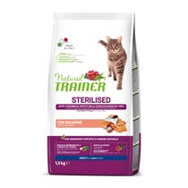 Natural Trainer Sterilized Kibble with Salmon for Adult Cats 1.5kg bag-1