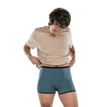 Fluyda Boxer Basic Line Culotte Absorbante Blanc/Pétrole Taille M-7