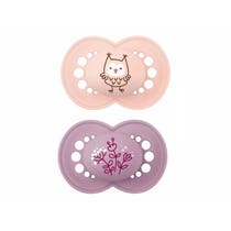 Mam Original Female Matt Silicone Pacifier 2 Pieces 6 Months+-1