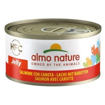 Almo Nature HFC Jelly Wet Food Salmon And Carrots For Adult Cats Tin 70g-1