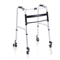 Déambulateur pliant Mopedia en aluminium anodisé avec 4 roues-2